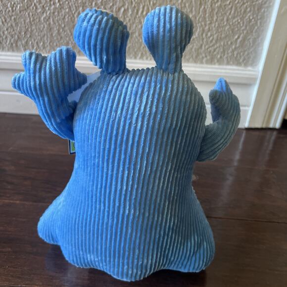 Lab No. 10.31 Blue Halloween Sitting Weighted Monster Plush Decoration NEW! - Picture 4 of 7